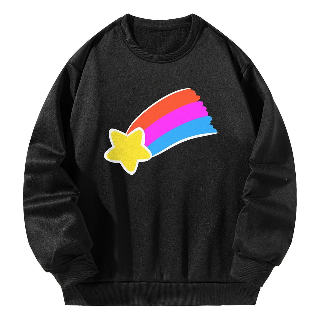 Womens Sweatshirt Pullover Basic Fashion Outfits Costumes Autumn Casual Tops M