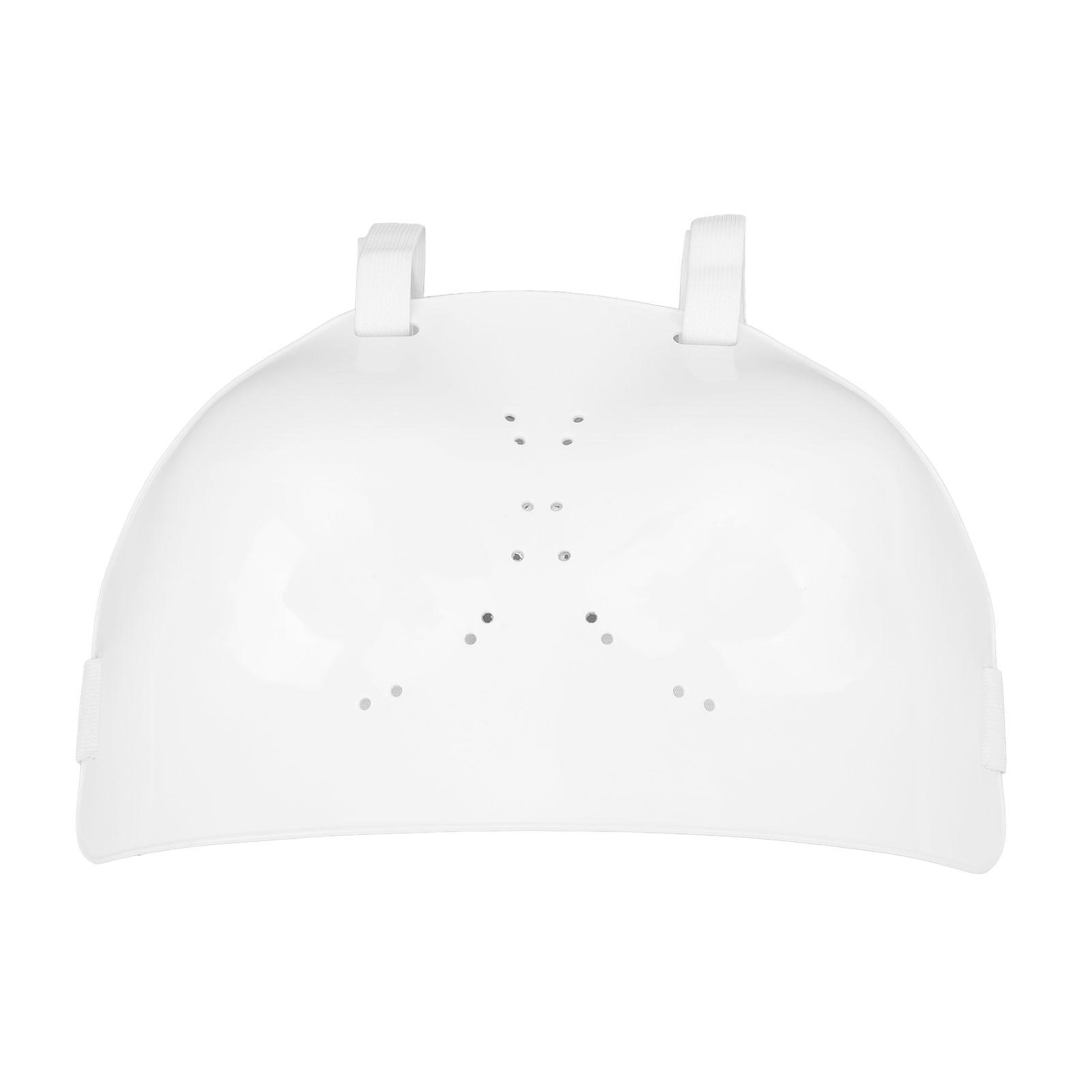 Šerm Sportovní chránič hrudníku PVC Nastavitelný popruh Šerm Ženy Chránič prsou pro fotbal Baseball S white