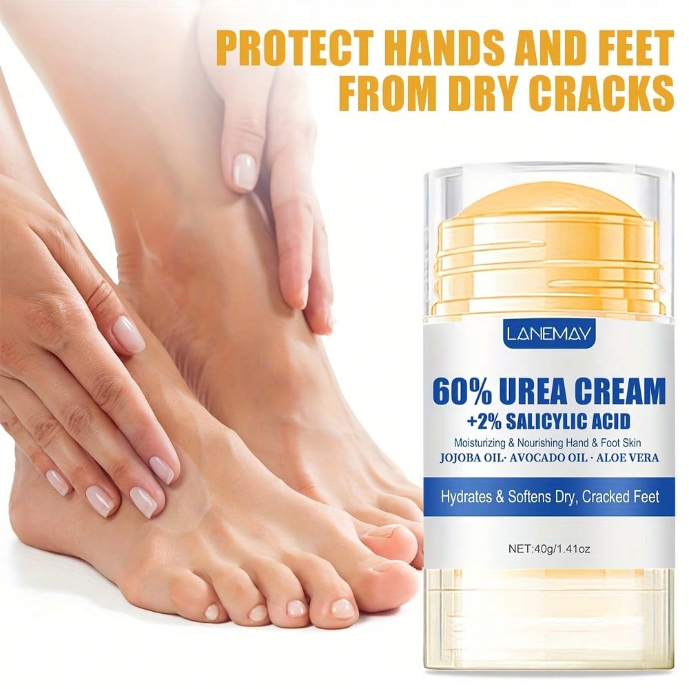 Intensive Urea Foot Cream Repairs Cracked Heels Moisturizes and Smooths Dry Skin On Feet Hands
