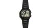 Casio AQS810W S800W SGW 300H 400H AE 1000 1300 1200 atd. Kompatibilní náhradní řemínek 18mm Guma [SOUBI] W-218 ca-023 (Černá)