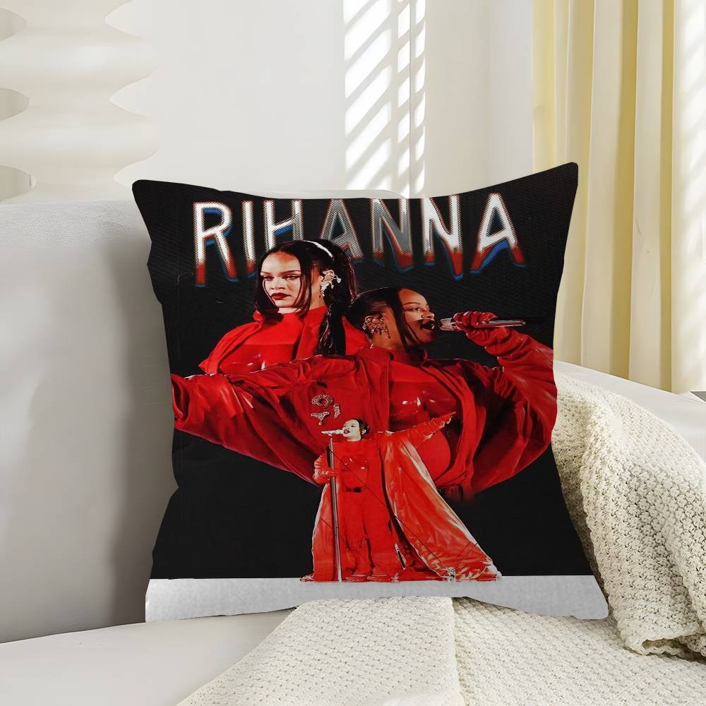 Singer R-Rihanna Cushion Cover Car Throw Pillow Case For Sofa Car Christmas Gift 40X40Cm 45X45Cm