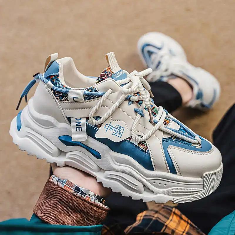 Round Foot Fall Elderly Loafers Men's Tennis Shoes Sneakers Mens Luxury Designer Sneakers Sport Choes Stylish Different