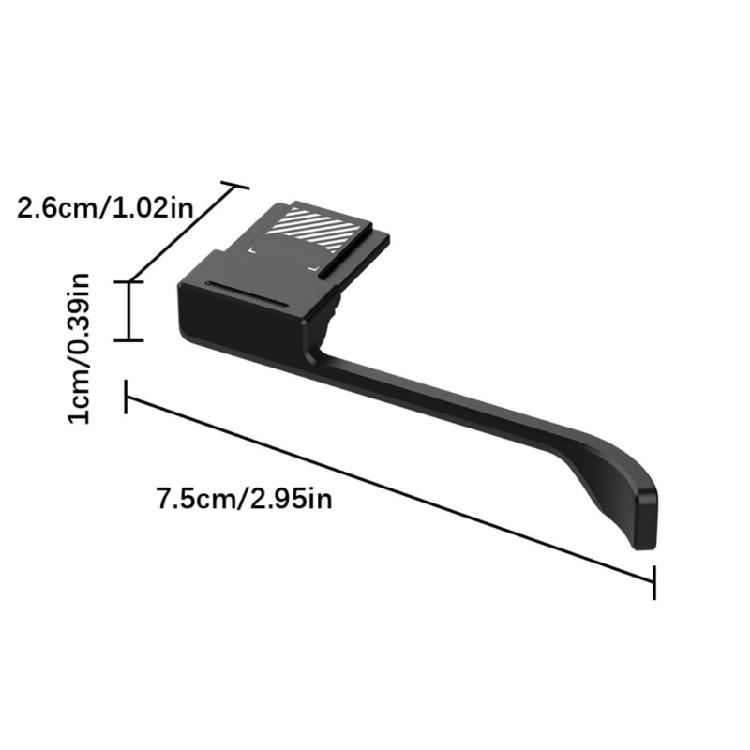 Metal Hot Shoe Handle For X-E5 Camera Thumb Rest With Anodized Finish For Long Time Use Durability