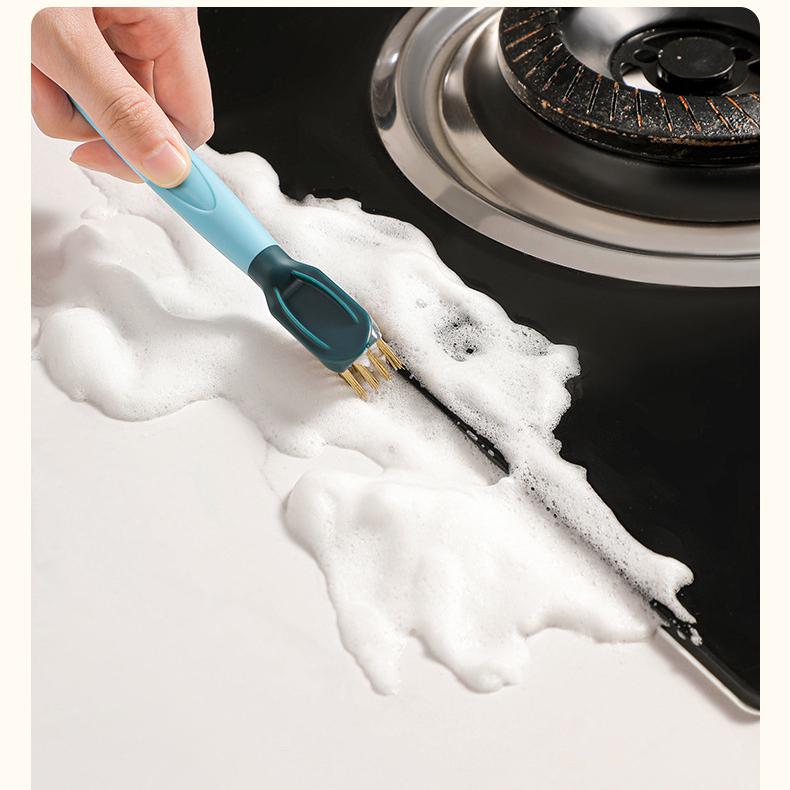 3-in-1 Stove Cleaning Brush Stainless Steel Scraper Wire for Gas Stove Gaps