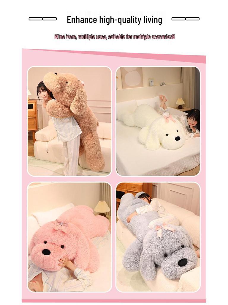 Extra Large Cute Stuffed Dog Plush Toy for Kids - Perfect Bedtime Companion Pillow
