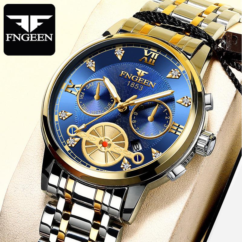 

FNGEEN 4567 Мужские механические водонепроницаемые часы