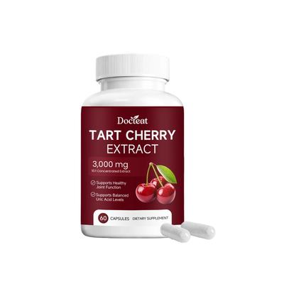Docteat Tart Cherry Extract 3,000 Mg - Joint & Uric Acid Support Capsules (60 Count)
