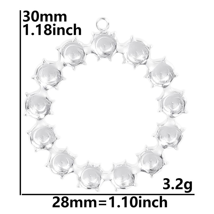 100% Stainless Steel Heart Cross Star Moon Charms For Jewelry Making Diy Stone Crystal Enamel Connector Metal Pendant Accessorie