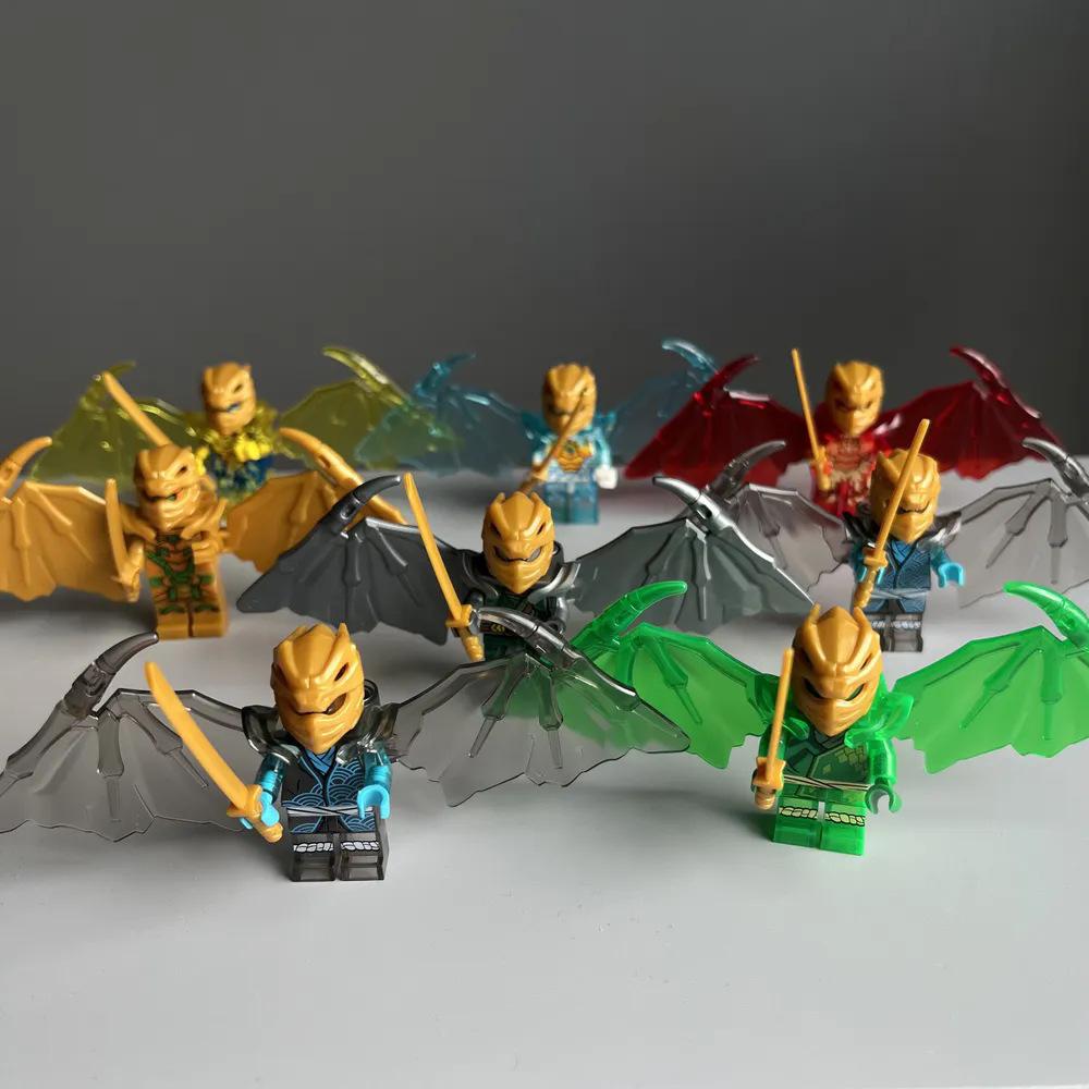 Fantasy Shadow Building Block Villain Flying Wings Assembly Toy Set Bag