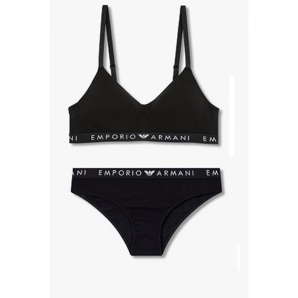 

Emporio Armani Women S Logo Banded Soft Contour Bra Triangle Panty Set 0824381526 M(80)/S(90)