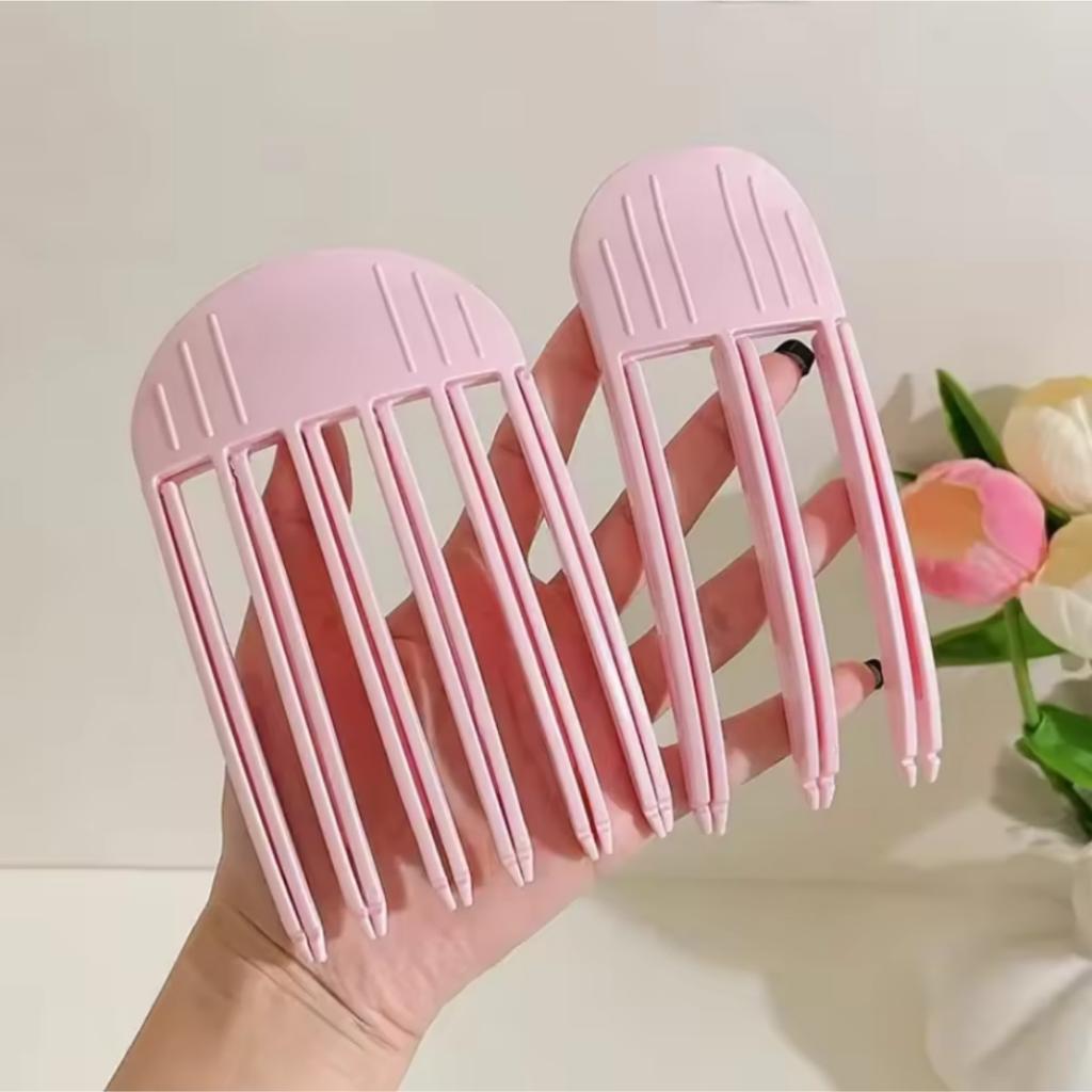 2-4pcs Fashionable Fluffy Hair Clip,3 and 6-Teeth Comb, Portable Women's High Cranial Top Fluffy Styling Volume Hair Rollers