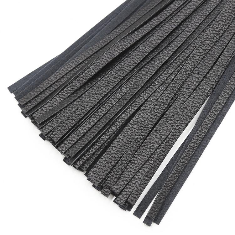 Leather BDSM Whip for Flirting and Spanking - Black