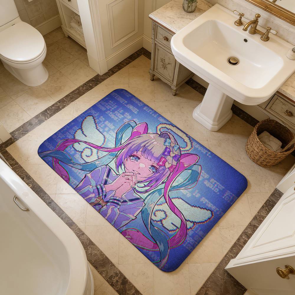 ADV games Needy Girl Overdose comics Bathroom Mat Kids Room Bedroom Decoration Balcony Anti-Slip Doormat Living Room Welcome Rug