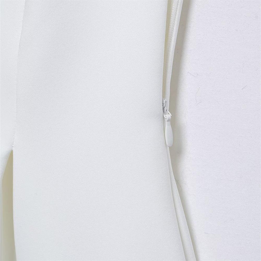 Spring 2025 Women's Sweet V-Neck Slim Suspender Dress with Wide Hem