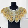 Dazzling Bead Decorated Detachable Neckpiece Fashion False Collar Party Shawl Collar For Dresses Jackets And Sweaters