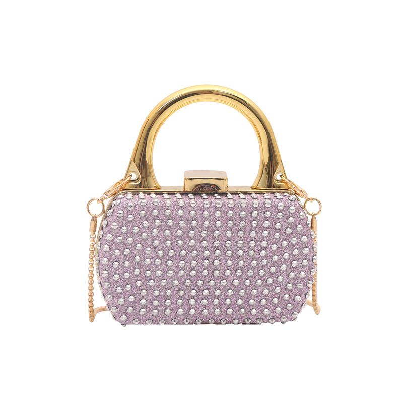 Mini Hollow out Crossbody Decorative Wallet Lock Buckle Hard Acrylic Daily Match Small Bag New 2026 Trendy Small Purse