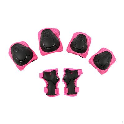 Kids Gear Set Skateboard Knee Pads Adjustable Comfortable Roller Skating Wristguards Elbow
