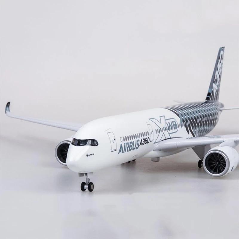 

1:142 Масштаб 47СМ Модель самолета Airbus A350 Прототип XWB Авиалинии Модели самолетов Литые самолеты с LED подсветкой Домашний декор NO LED