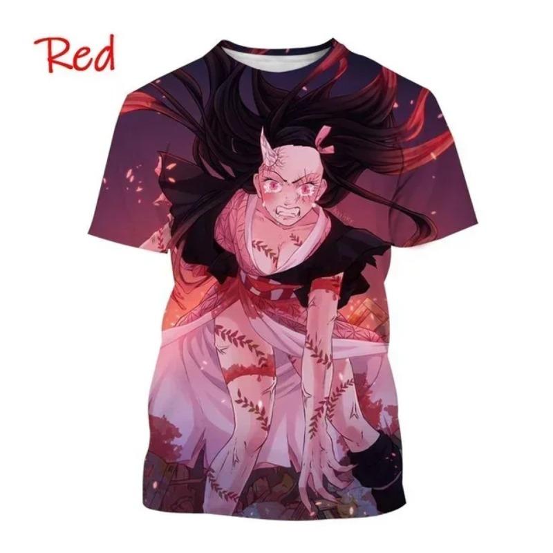 2026New Trend Anime Demon Slayer Fashion T-Shirt Cartoon 3d Print Short Sleeve Top Street Comfort Casual Shirt Harajuku Tees
