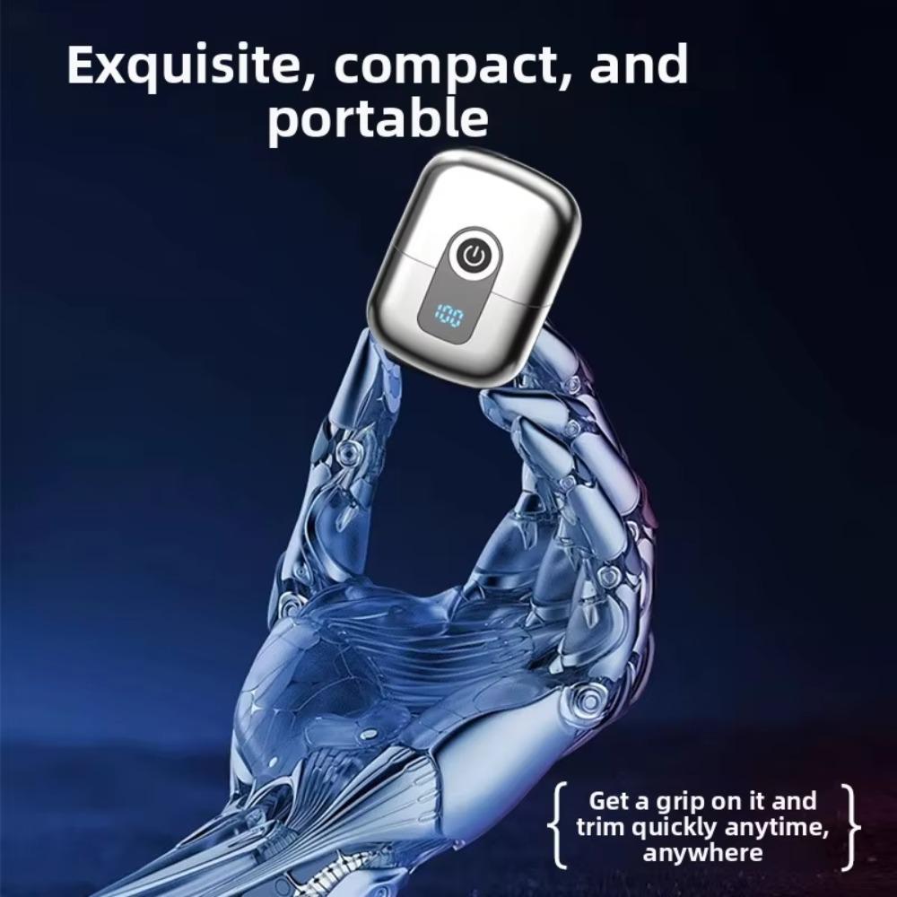 Double Head Portable Facial Razor Magnetic Floating Men's Beard Trimmer  Daily Use