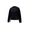 Style Velour Pullover Sweatshirt Women Sweatshirts Black GM1461