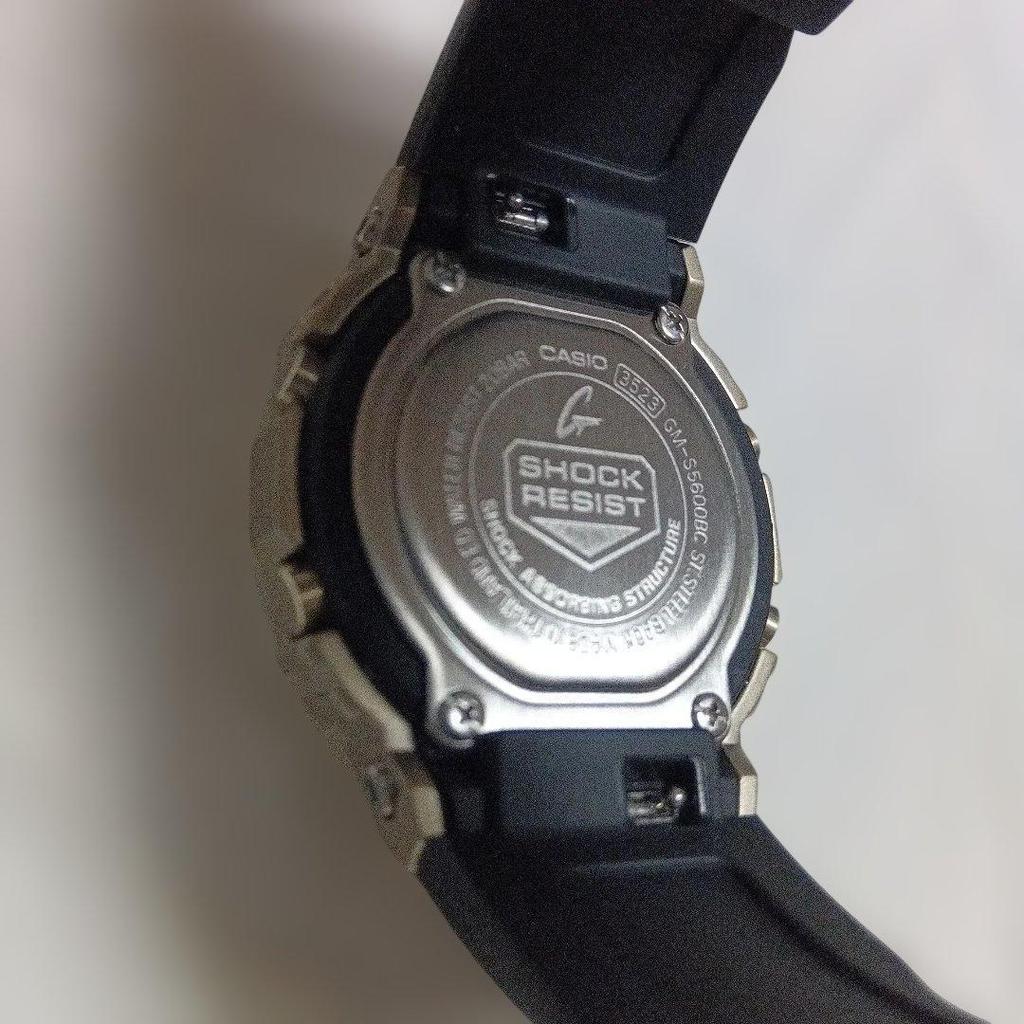 Used G-Shock GM-S5600BC-1JF Black x Light Yellow Gold