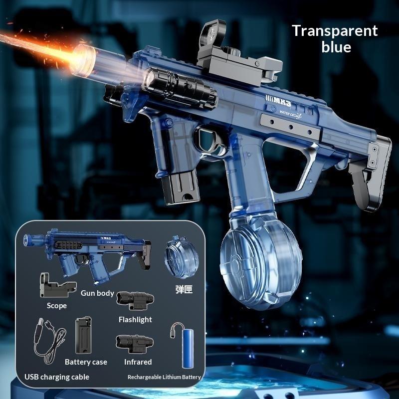 Auto Gatling Water Cannon Rotating High-Pressure Large Capacity Gatling Water Gun Toy Adults Outdoor Summer Fun Play Kid Gifts