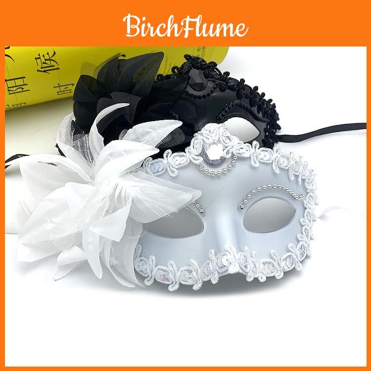 Halloween Costume Mask With Flower Decoration For Children And Adults Party Wear