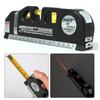 Adjustable Laser Level Tape with Steel Ruler Cross Straight Line Laser Level  Measuring Tools