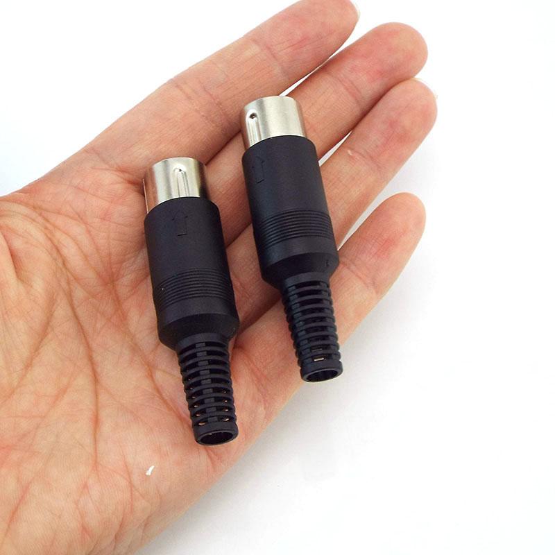 Mini 3/4/5/6/7/8 Pins oder Din-Stecker mit Kunststoffgriff Adapter Löten S-Video-Terminalkabel PS2-Anschluss Rundstecker