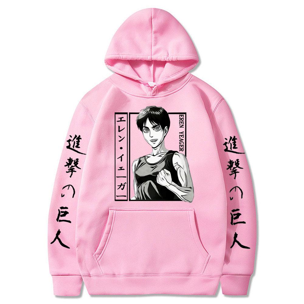 Attack On Titan Anime Hoodie Autumn Winter Casual Warm Hoodies Men Japanese Anime Eren Yeager Sweatshirt Hip Hop Hoody Male