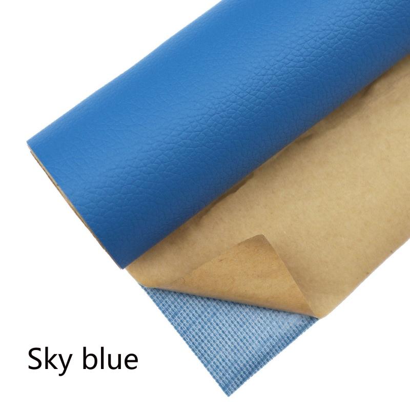 Selbstklebendes Leder-Reparaturpflaster - Strapazierfähiges Vinyl-Sofa-Reparaturset, Sitzpolster-Fix für Auto, Möbel, DIY-Lederstoff 20 * 30cm himmelblaue