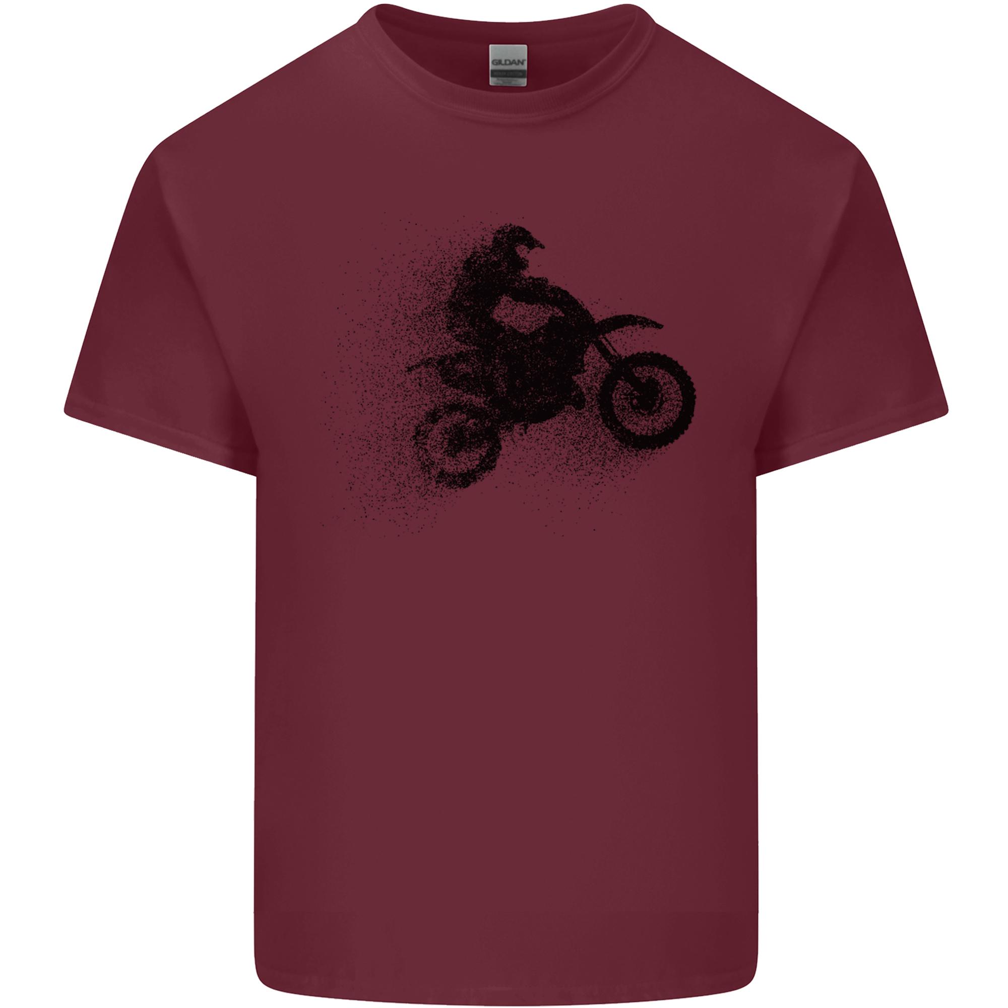 Abstract Motocross Rider Dirt Bike Unisexs Light Cotton TShirt S