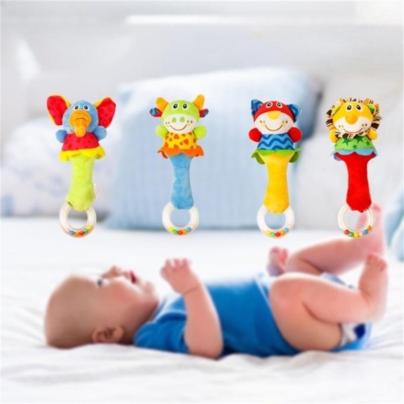 Babyfans Plush Animal Shaker With Colorful Beads Perfect For Sensory Development, Hand-eye Coordination, And Interactive Play