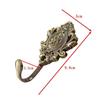 2Pcs Rose Pattern Vintage Bronze Gold European Zinc Alloy Curtain Holdbacks Decoration Hook Wall Hooks For Cloth Hat Drapery