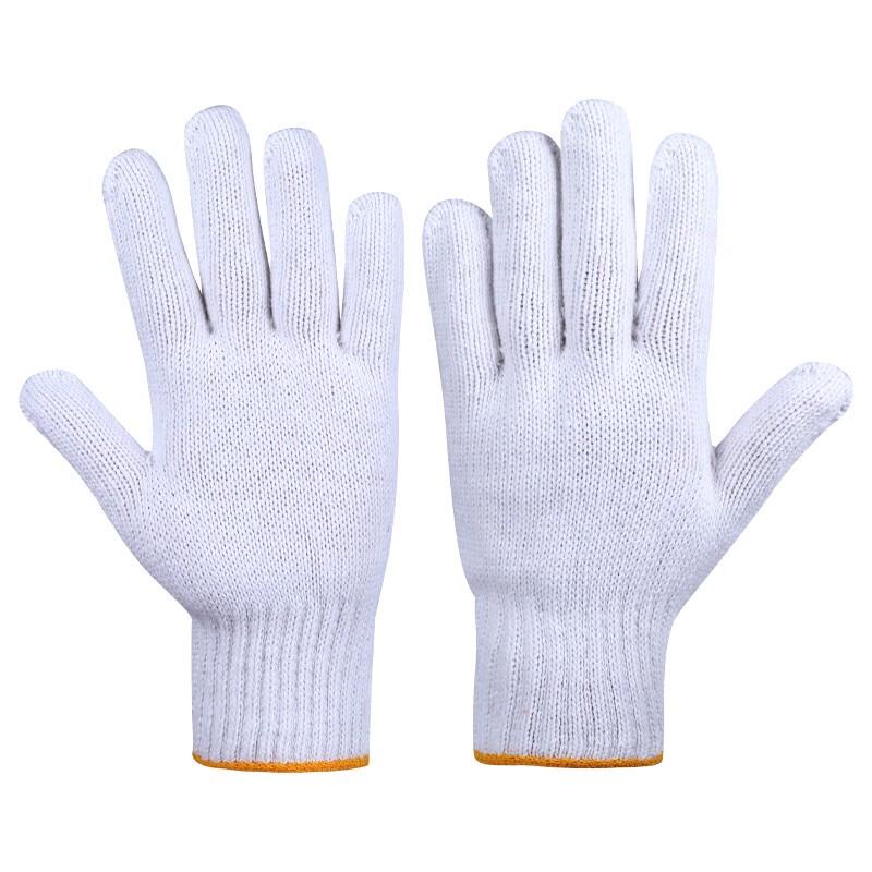 SAFEMAN 71072 Хлопковые рабочие перчатки (12 пар) One Size Fits All белый