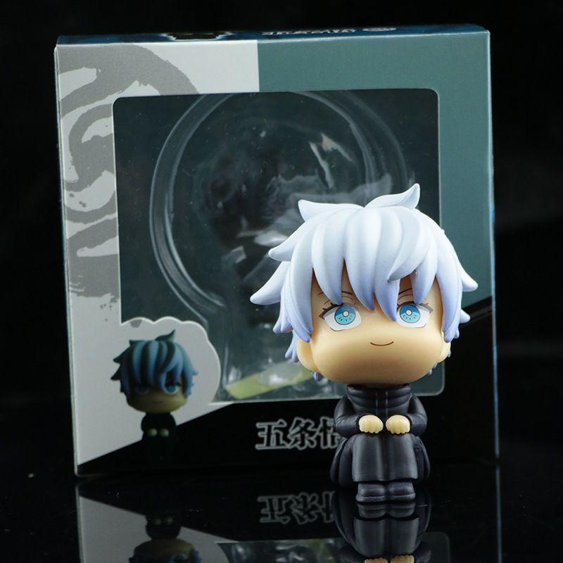 Adorable Jujutsu Kaisen Pvc Figure Set Includes Gojo Itadori Nobara And Fushiguro