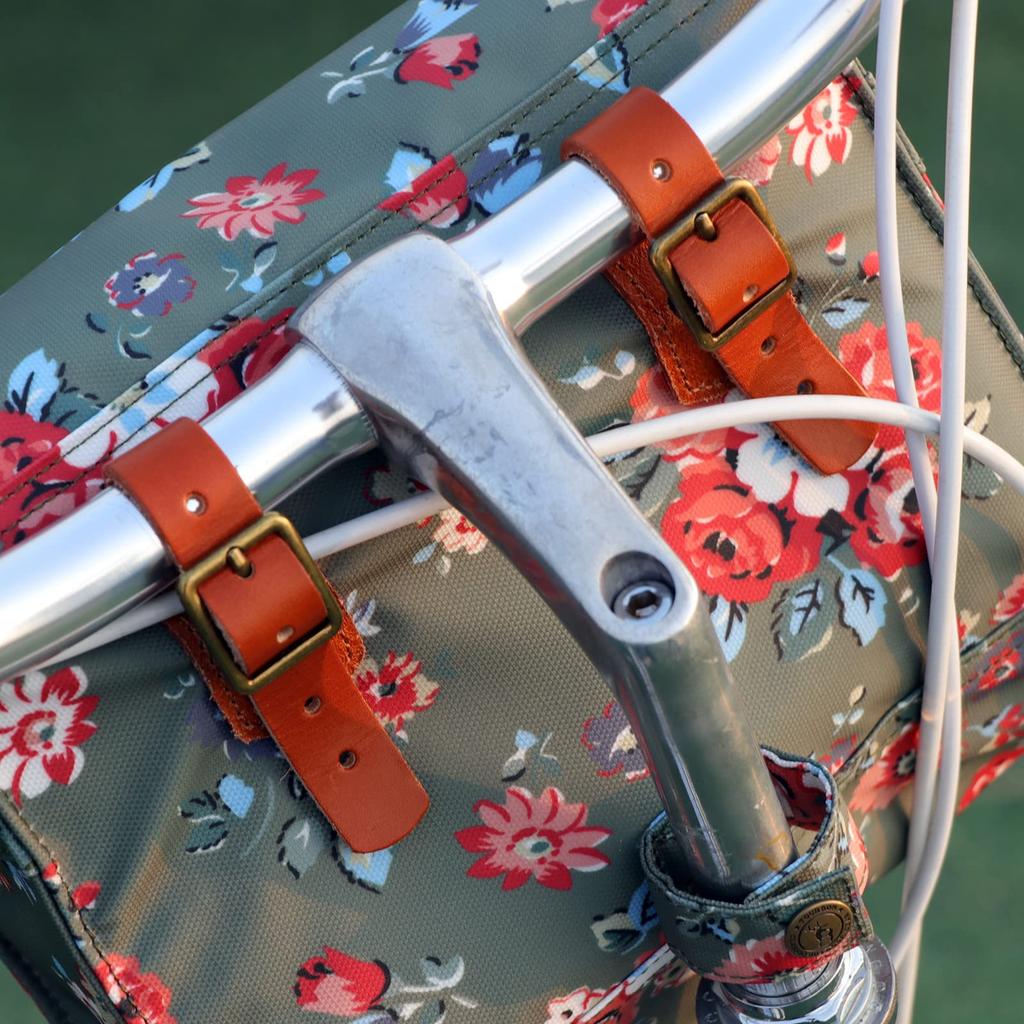 Tourbon Handlebar Bicycle Side Easy to Retro Motorcycle Shoulder Bag Bag, Bag, Install,