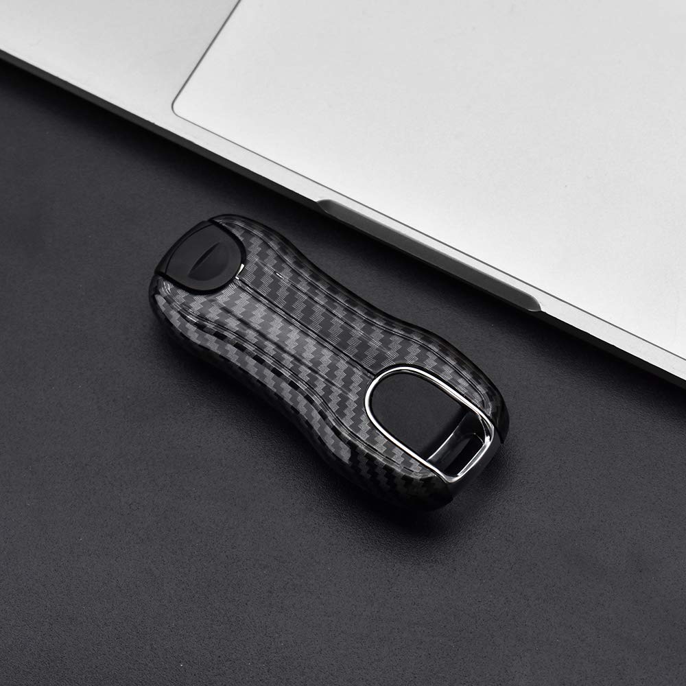 Porsche Key Case, Smart Key Cover, ABS Plastic, Metallic Glossy Key Holder, Stylish, Luxury,