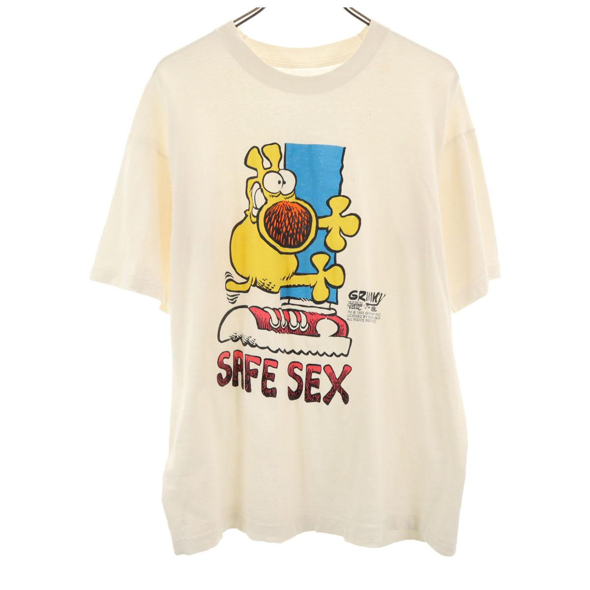 

90s Old Mother Goose and Grimm Grimm Short sleeve T-shirt Men s Used