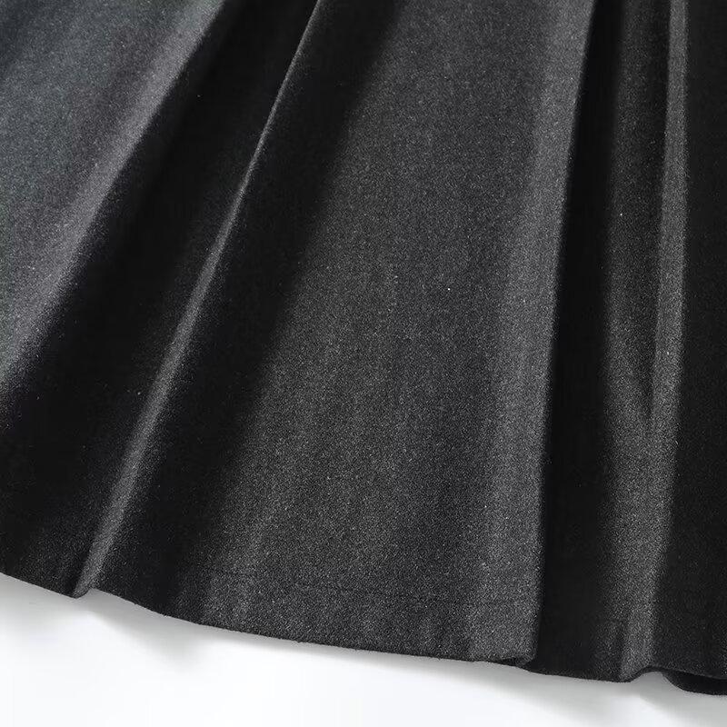 2025 Spring Women's Slim Fit Wool Blend Midi Skirt: Elegant, Versatile, and Stylish