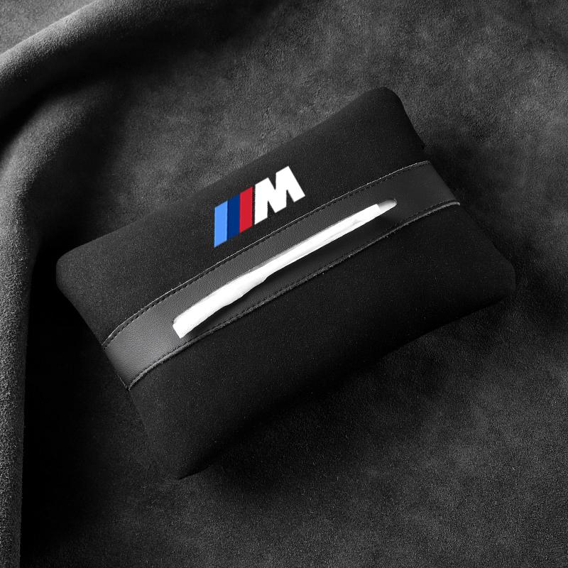 

Автомобільний Хутряний Підвісний Органайзер для Серветок на Спинку Сидіння Автомобіля, Набір Сумок для Серветок у Підлокітник Автомобіля Для BMW M Power Performance M3 M5 X1 X3 X5 X6 E46