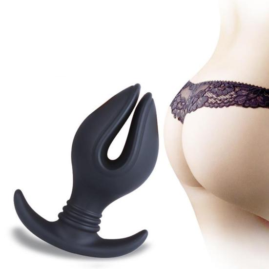 Silicone Anal Dilator Opening Butt Expander Speculum Anal Plug Unisex Sex Toy