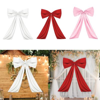 Große Schleife zum Binden und Aufhängen, riesige Raumdekoration, Polyester-Wandakzent für die Weihnachtsfeiertage