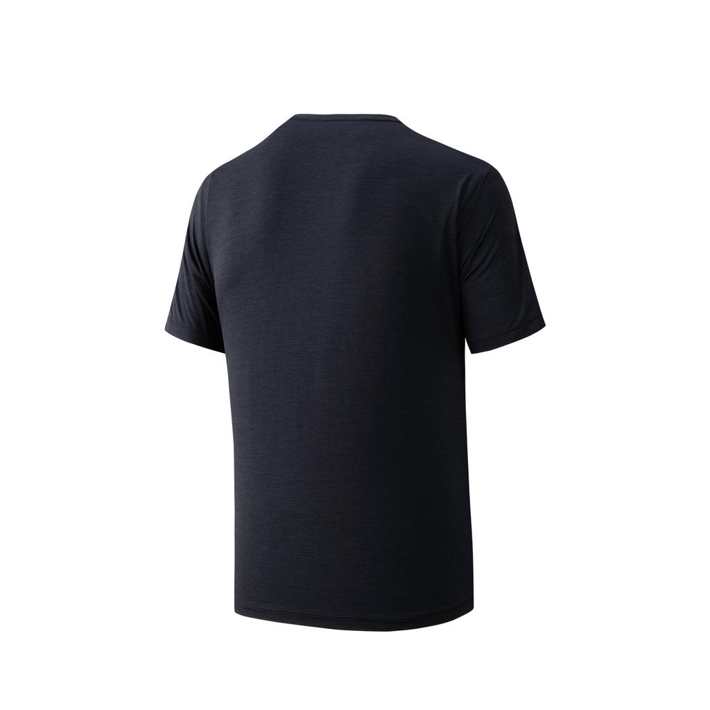 Anta Outdoors Short Sleeve Knitted T-Shirt Summer 2026 Men Tops Black Gray 952626101-3
