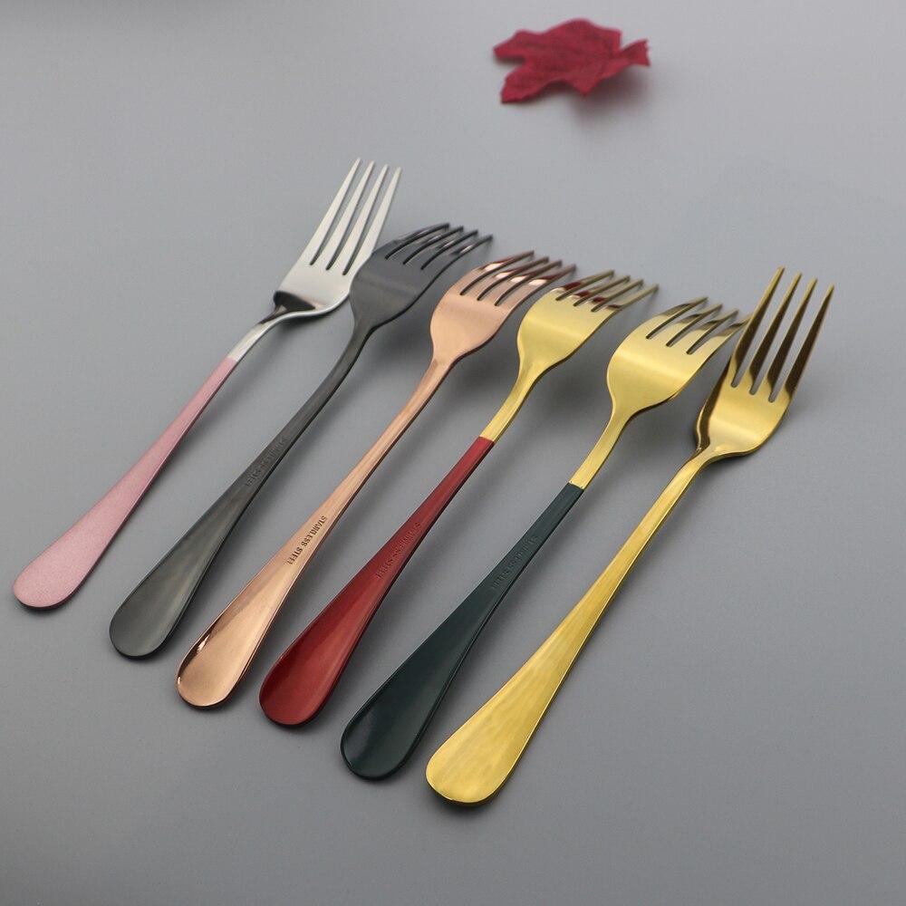 Set 6 Posate Insalata In Acciaio Inox 304 | 16,8 Cm | Lavabili In Lavastoviglie, Per Dessert, Frutta, Caffè
