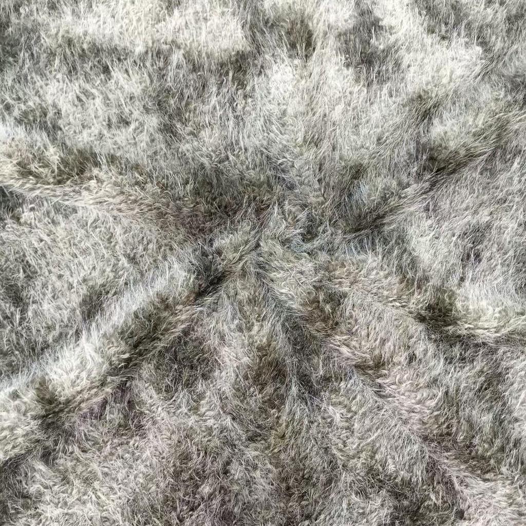 Imitation Cashmere Tie-Dye Plush Fabric: Warm Autumn/Winter Toy & Home Textile, Imitation Rabbit Fur Long Plush