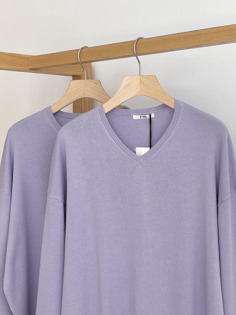 2026 Autumn Korean Designer V-neck Knit Sweater - Simple, High-Quality Long Sleeve