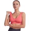 Plus Size Wireless Hollow Mesh Breathable Women Sports Bra For Yoga