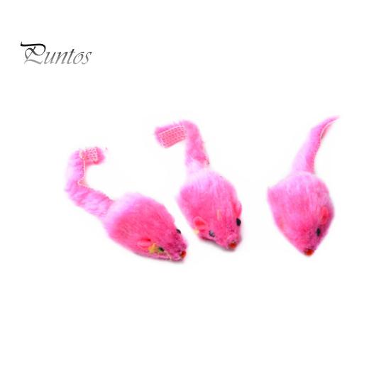 10Pcs Plush Simulation Mouse with Sound Pet Cat Play Scratch Interactive Toy